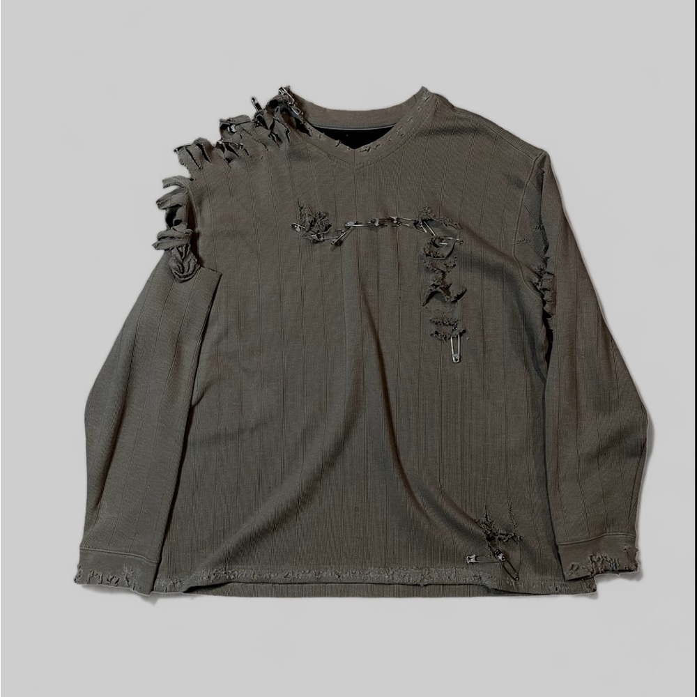 Upcycled psychotic Vetements knitted sweater